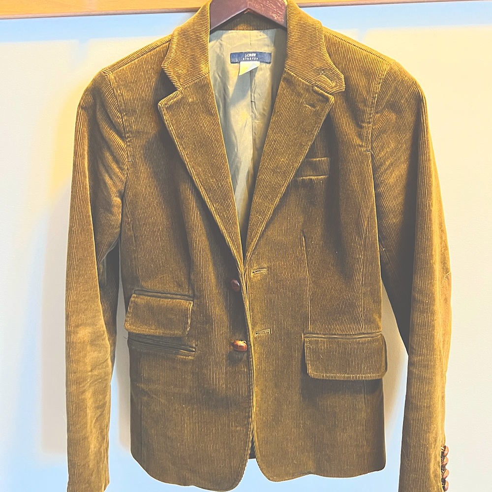 J Crew Fine Whale Corduroy Blazer